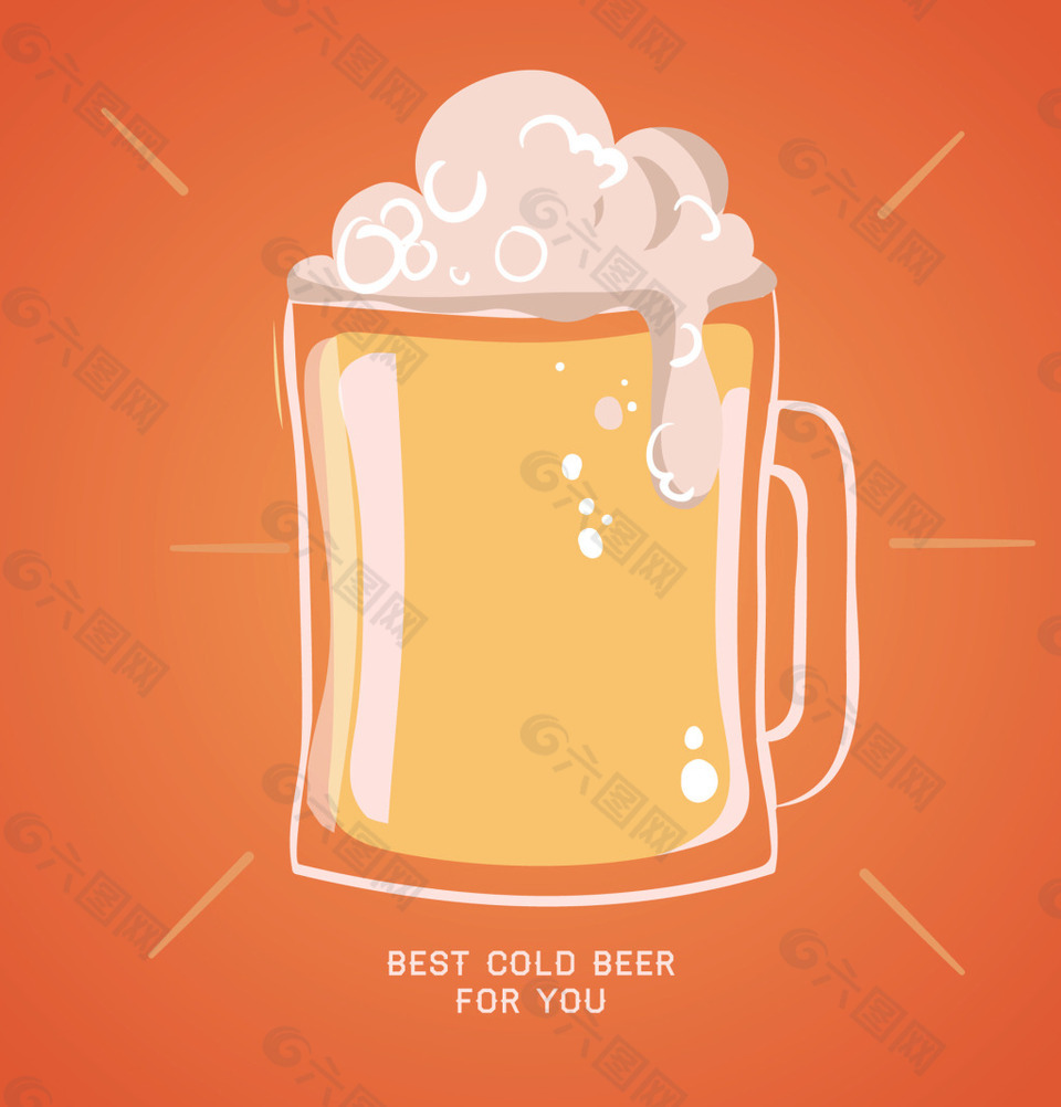 啤酒矢量设计素材