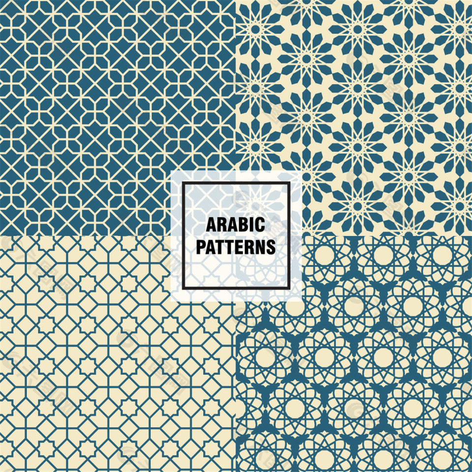 简约素色花纹背景图