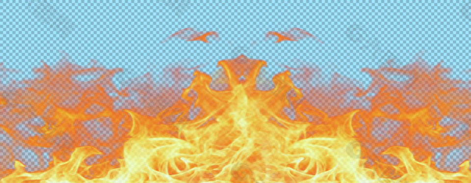 橙色火焰免抠png透明图层素材