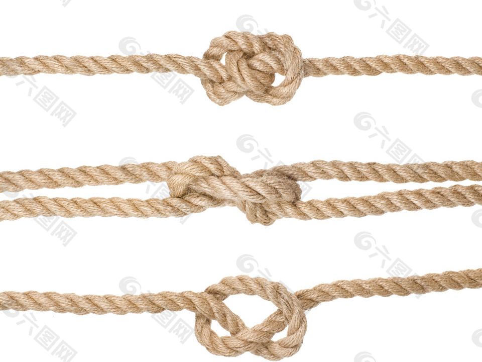 实物麻绳编织元素