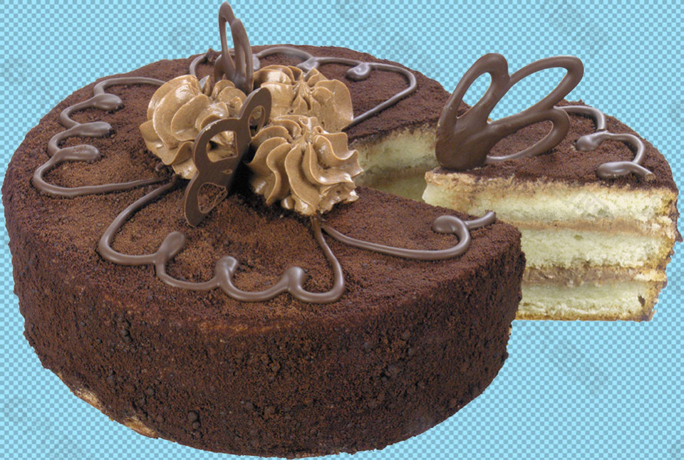 巧克力蛋糕免抠png透明图层素材