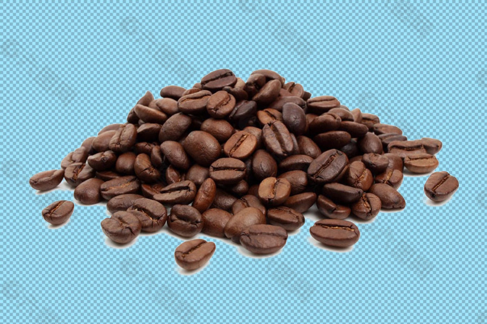 一堆咖啡豆免抠png透明图层素材