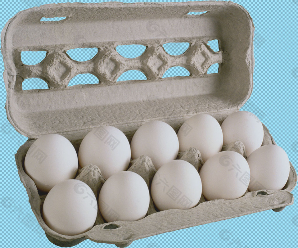 一筐白色鸡蛋免抠png透明图层素材