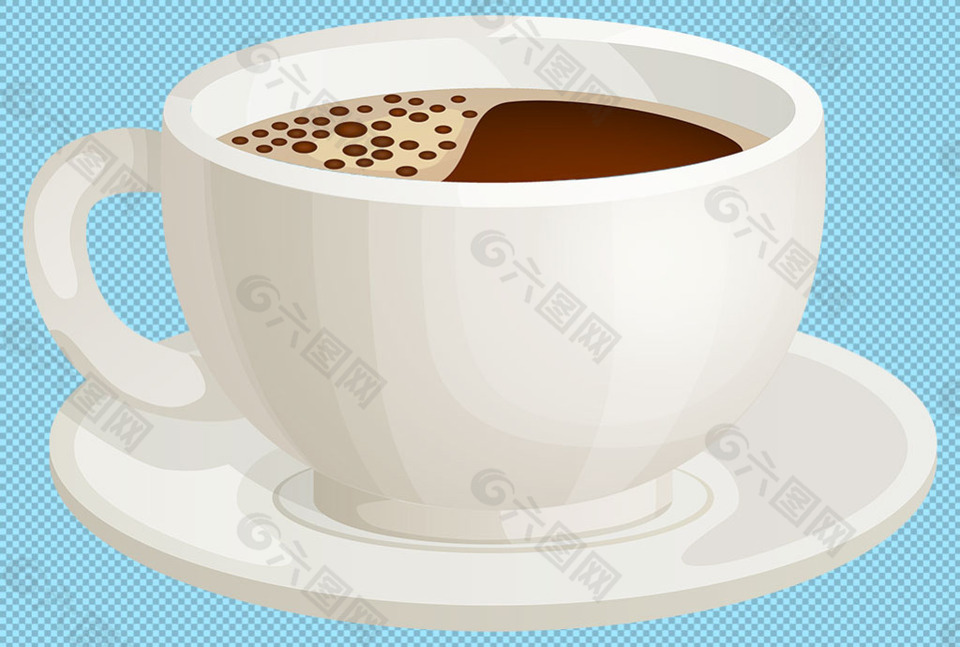 一只漂亮咖啡杯免抠png透明图层素材