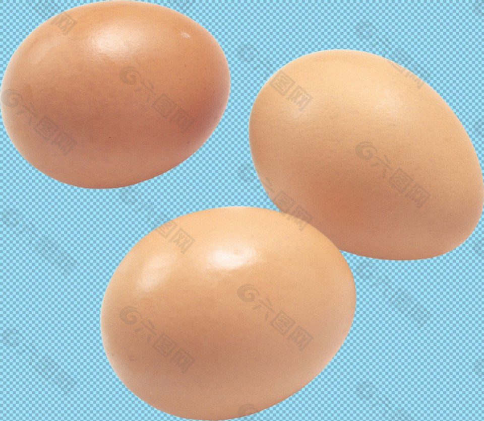 三枚鸡蛋免抠png透明图层素材