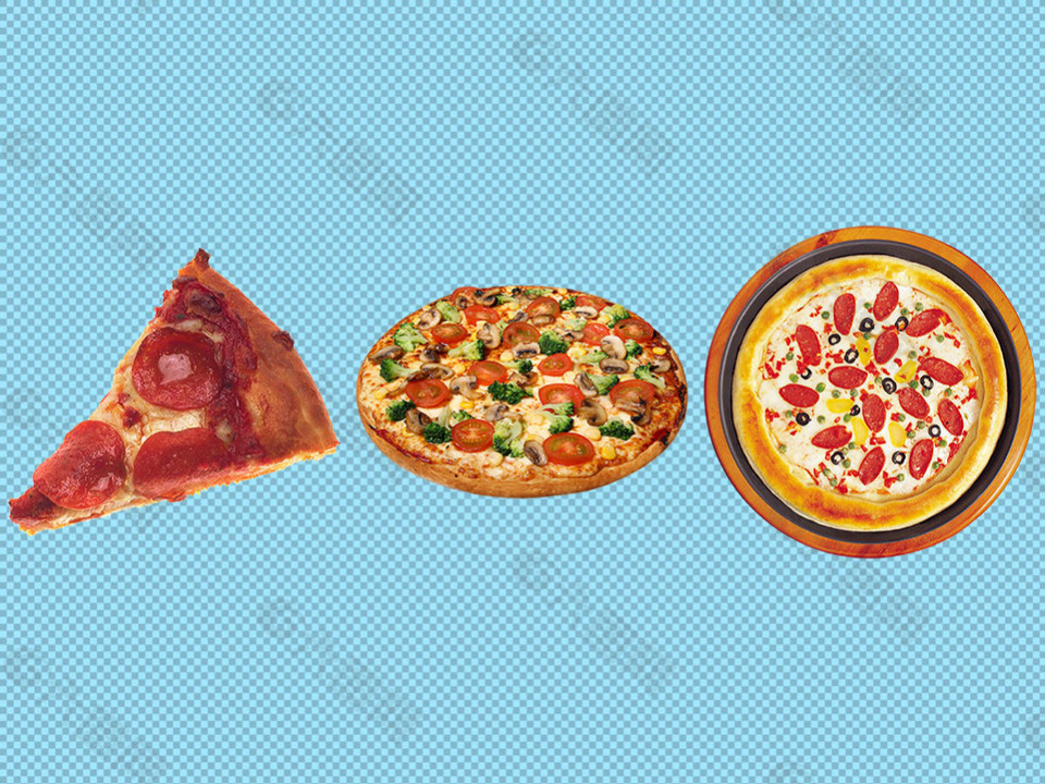 彩色披萨免抠png透明图层素材