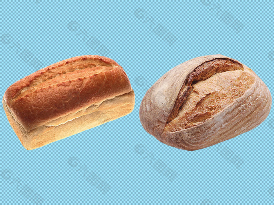 两个美味面包免抠png透明图层素材