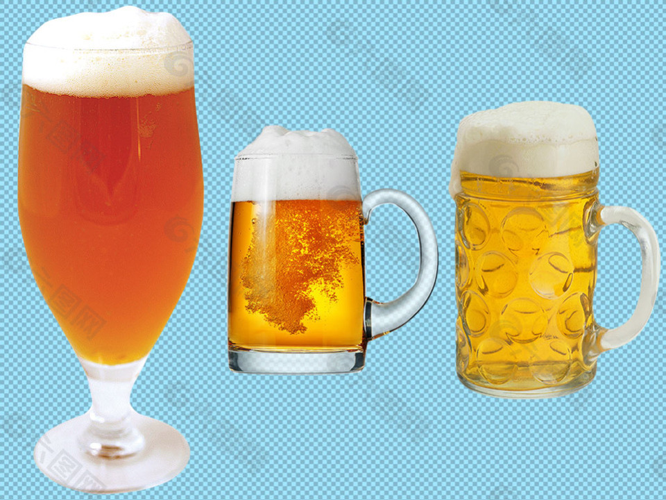 玻璃杯啤酒免抠png透明图层素材