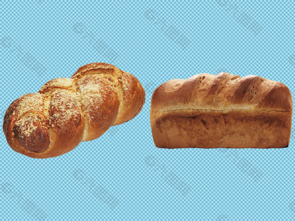 两块烤面包免抠png透明图层素材