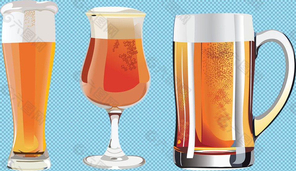 玻璃杯啤酒免抠png透明图层素材