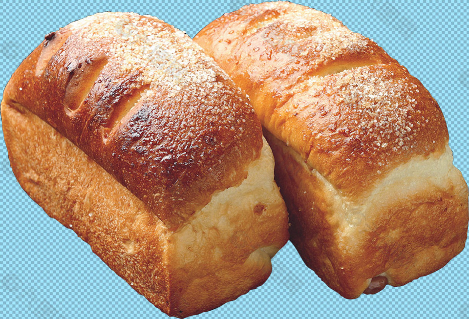 两块面包免抠png透明图层素材
