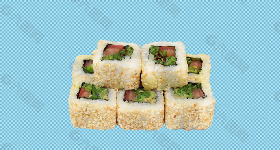 方形寿司免抠png透明图层素材