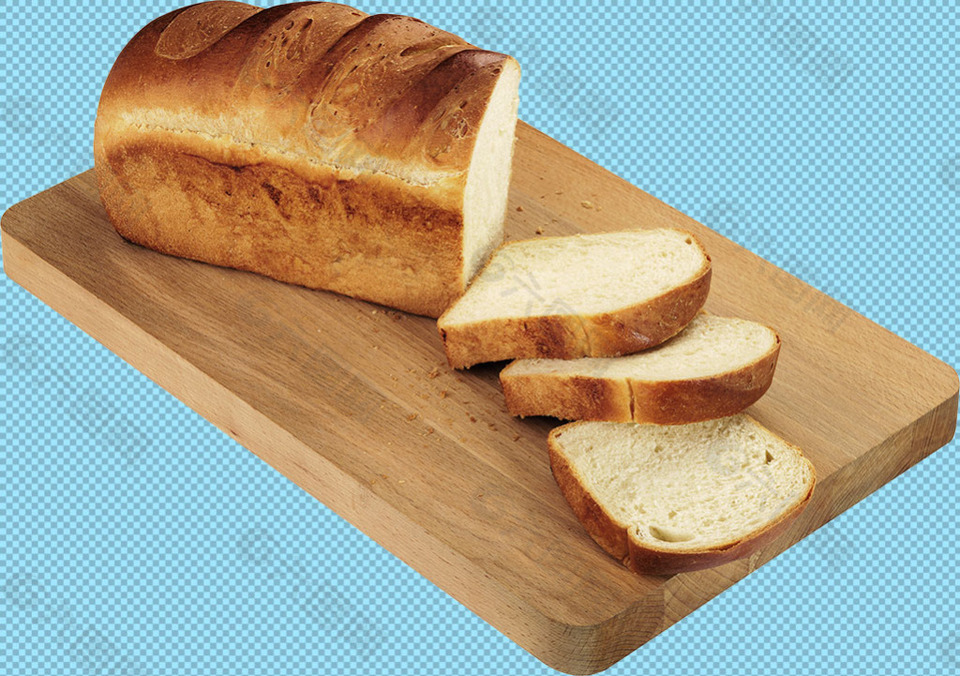 切片的面包免抠png透明图层素材
