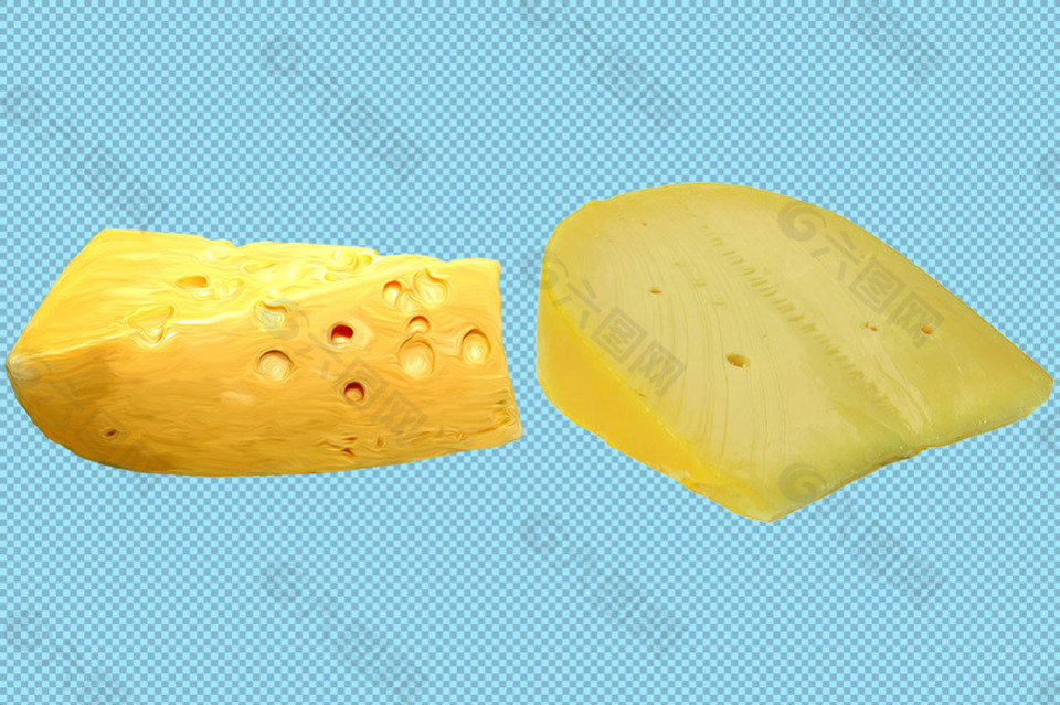 黄色奶酪免抠png透明图层素材