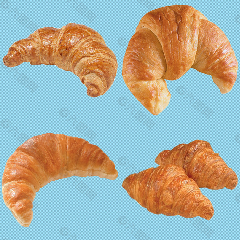 羊角面包免抠png透明图层素材