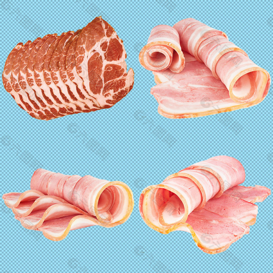 猪肉薄片免抠png透明图层素材