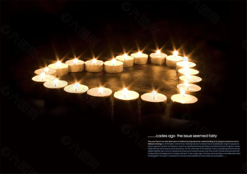 蜡烛祈祷画册图片psd