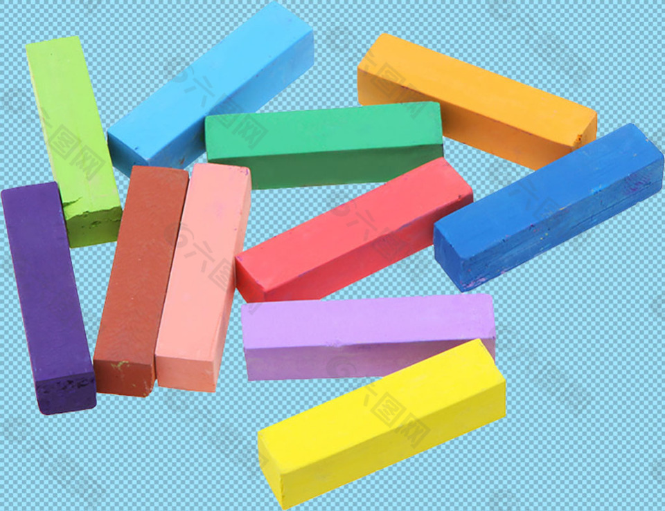 方形粉笔免抠png透明图层素材