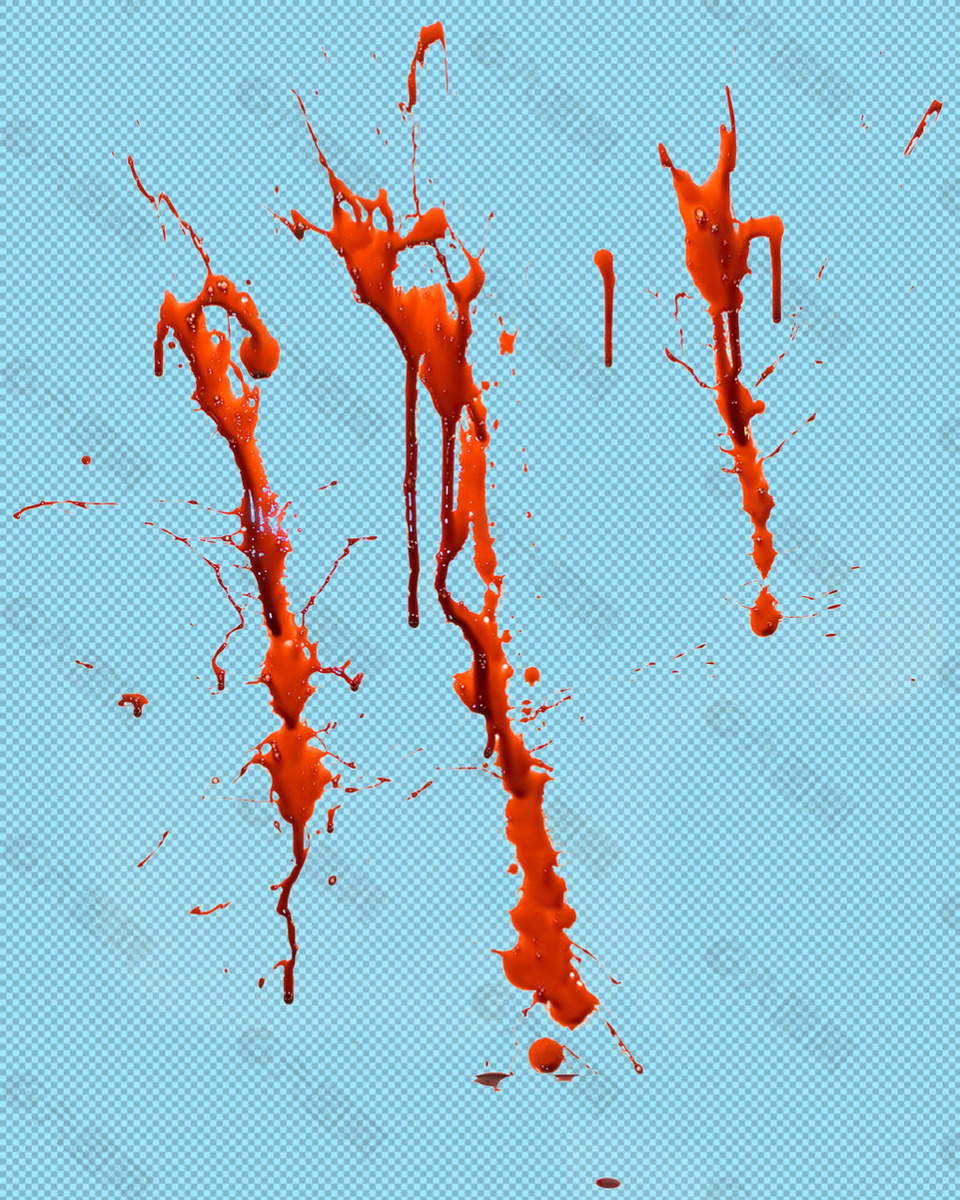 血迹血斑免抠png透明图层素材
