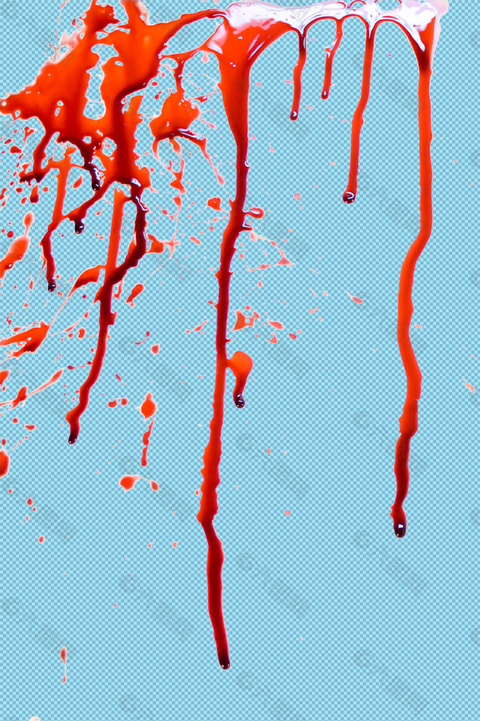 红色血滴血迹免抠png透明图层素材