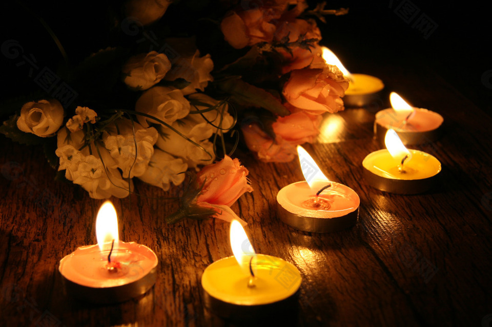 九寨沟地震祈福蜡烛图片
