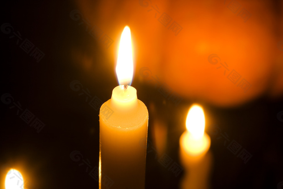 祈福祈祷蜡烛图片