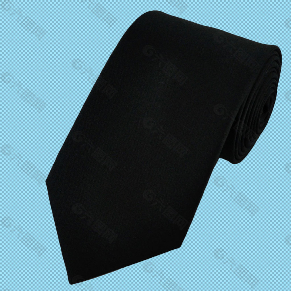 黑色领带免抠png透明图层素材