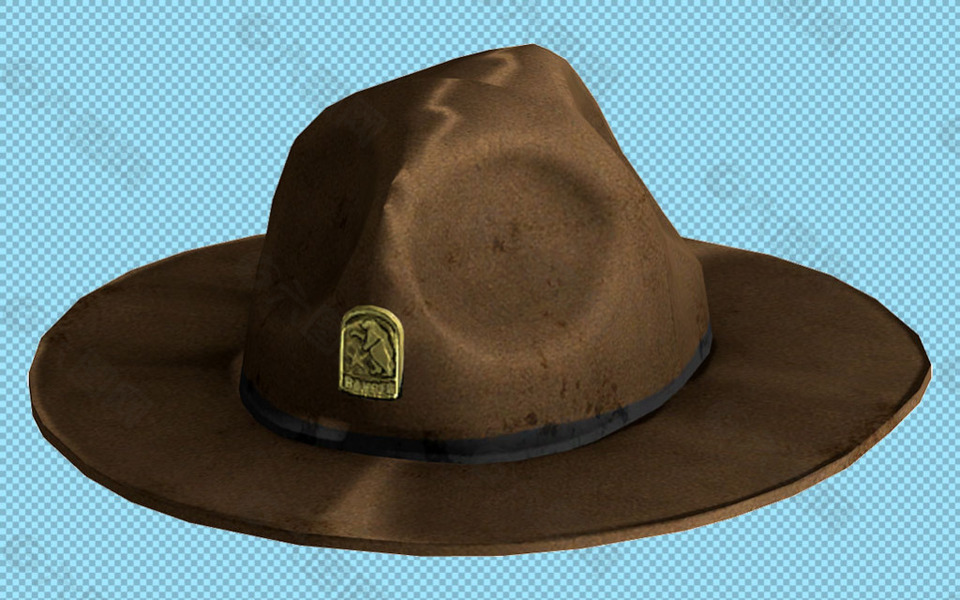 棕色帽子免抠png透明图层素材