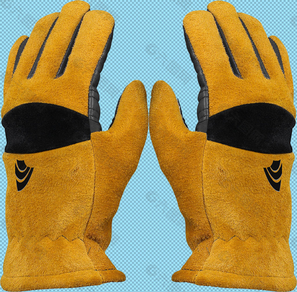 黄色保暖手套免抠png透明图层素材