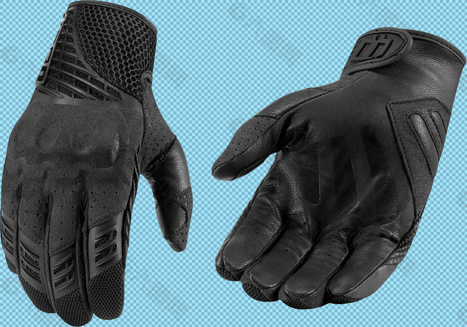 黑色真皮手套免抠png透明图层素材