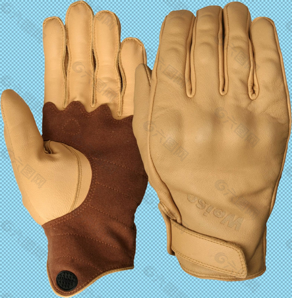 棕色皮手套免抠png透明图层素材