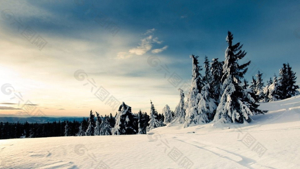 大气蓝天雪原背景背景素材免费下载 图片编号 六图网