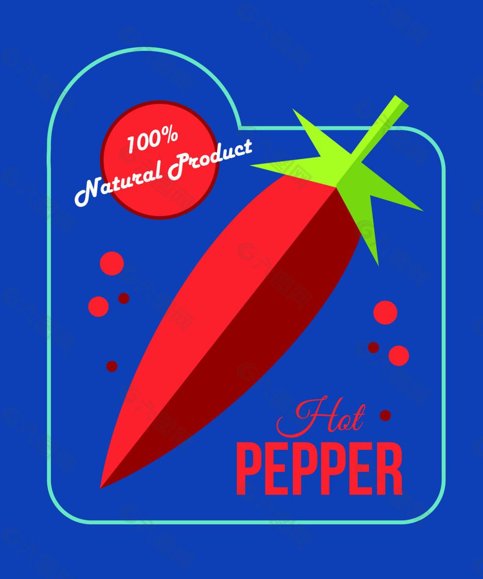 红色辣椒背景装饰素材