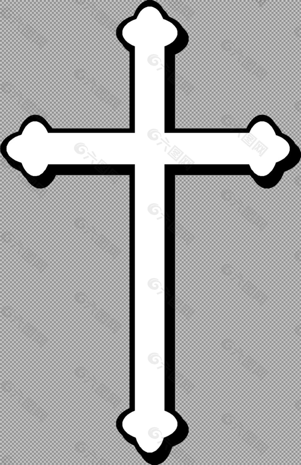 白色创意十字架免抠png透明图层素材设计元素素材免费下载 图片编号 六图网