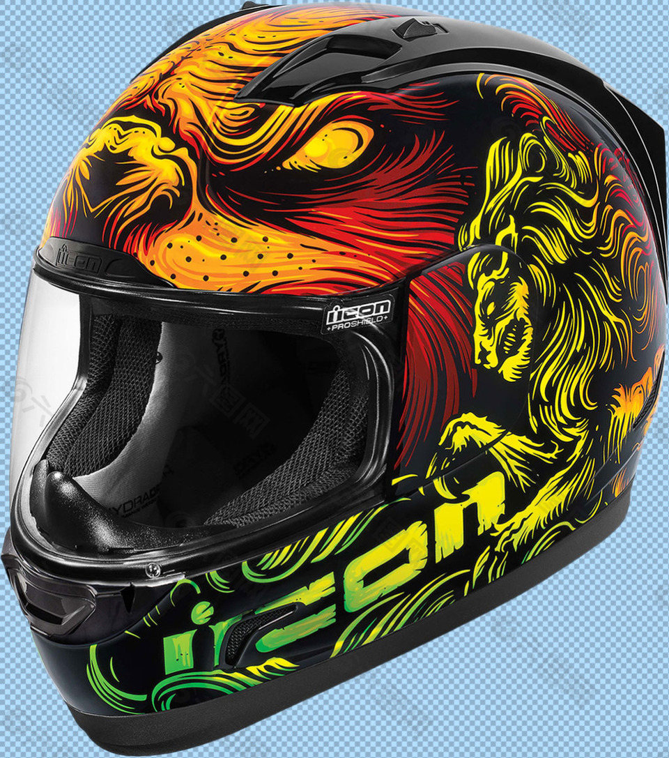 漂亮的摩托车头盔免抠png透明图层素材
