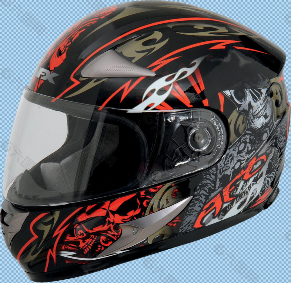 酷炫的摩托车头盔免抠png透明图层素材