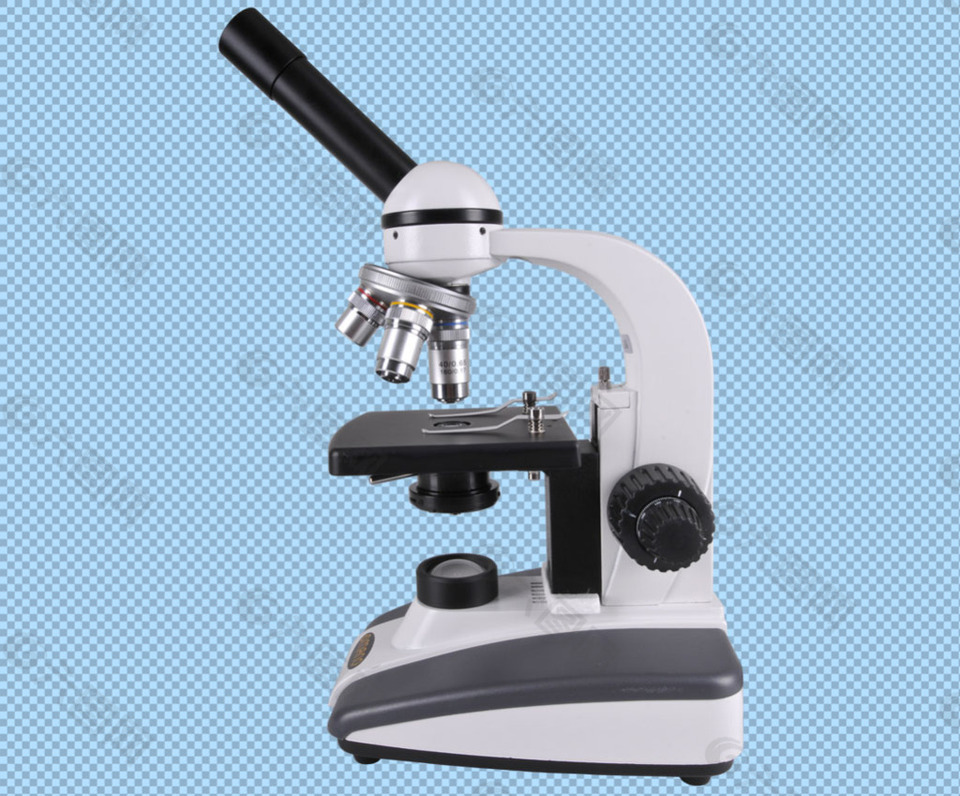 课堂实验显微镜免抠png透明图层素材