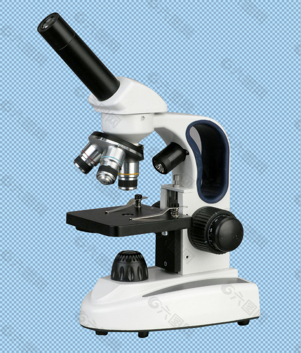黑白显微镜免抠png透明图层素材