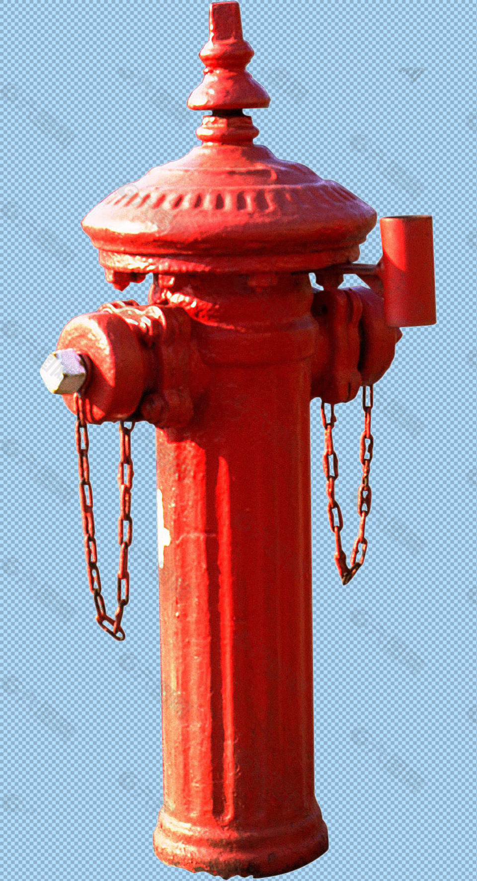红色消防栓图片免抠png透明图层素材