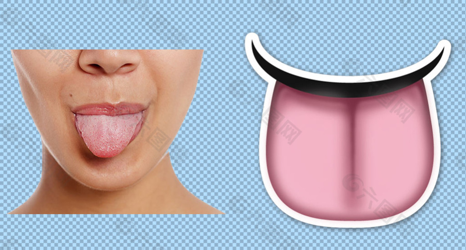 人的舌头图片免抠png透明图层素材