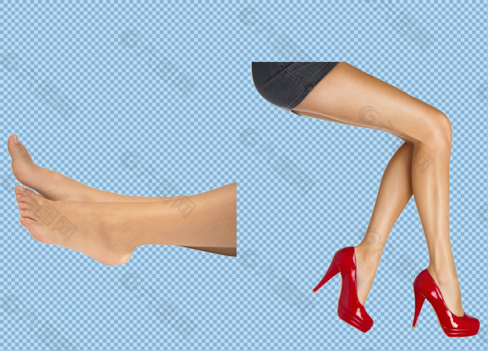 女人性感美腿免抠png透明图层素材