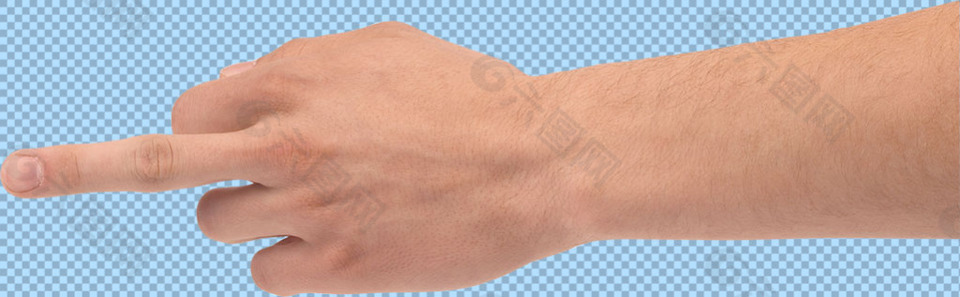 竖中指手势免抠png透明图层素材