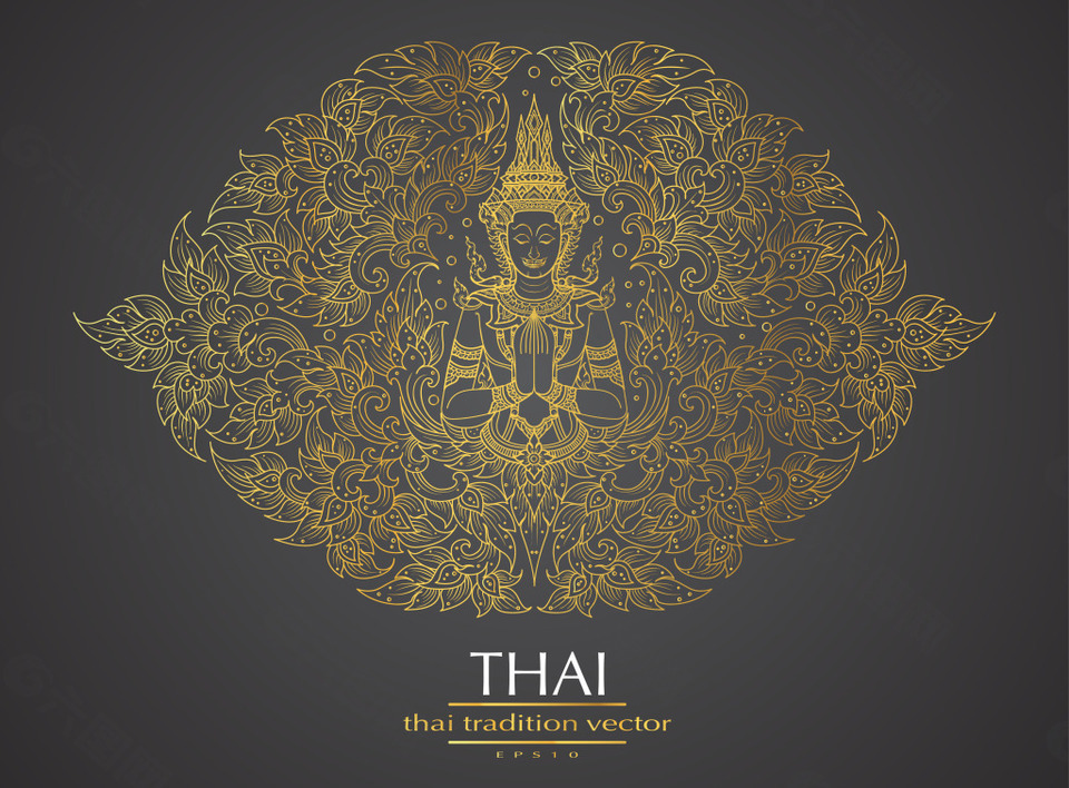 泰国传统底纹背景设计元素素材免费下载(图片编号:8814225)-六图网