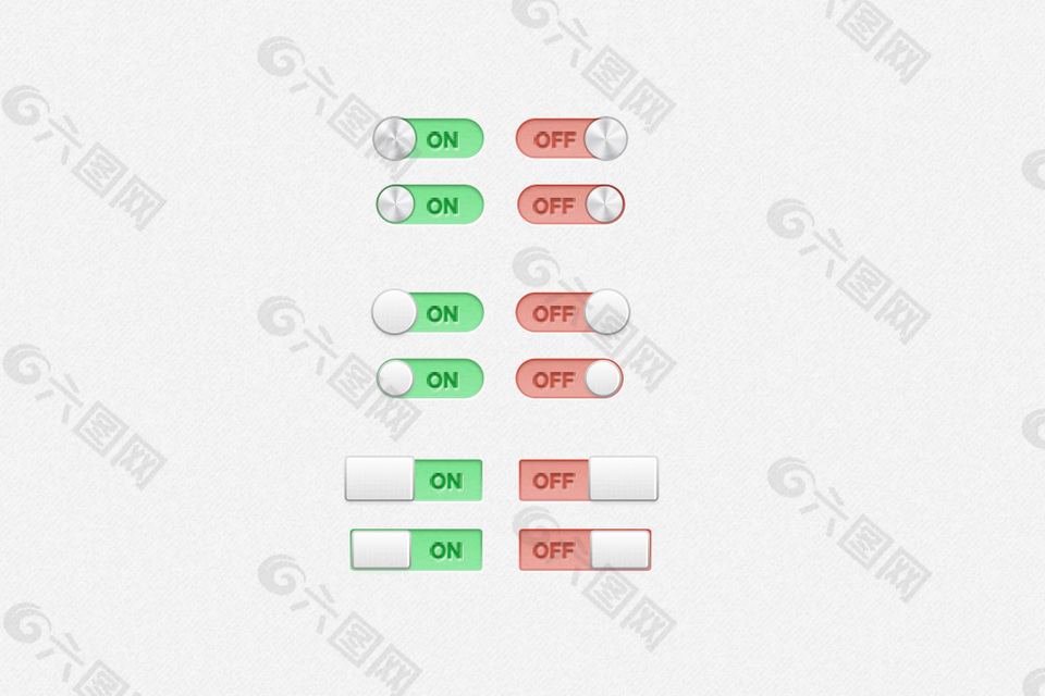 网页ui开关按钮设计