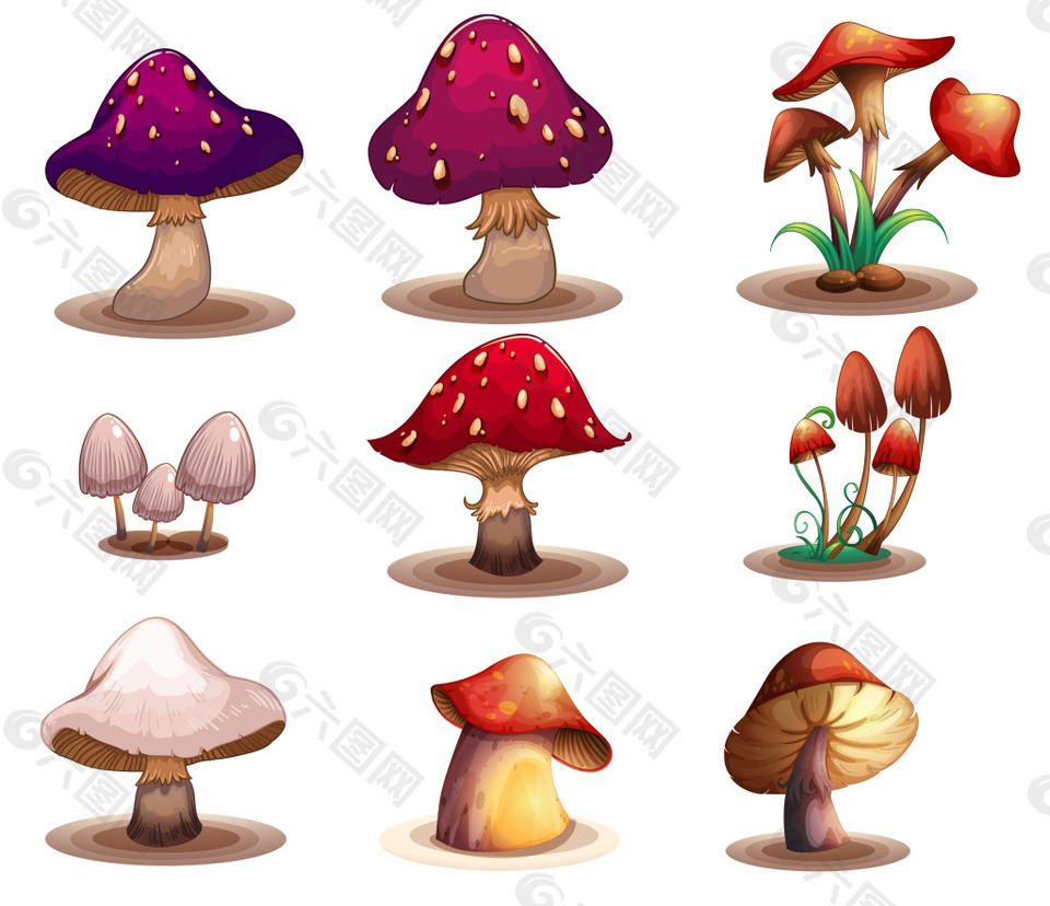 绘画蘑菇设计