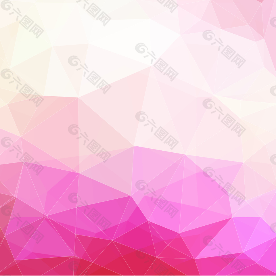 矢量粉色几何不规则图形背景
