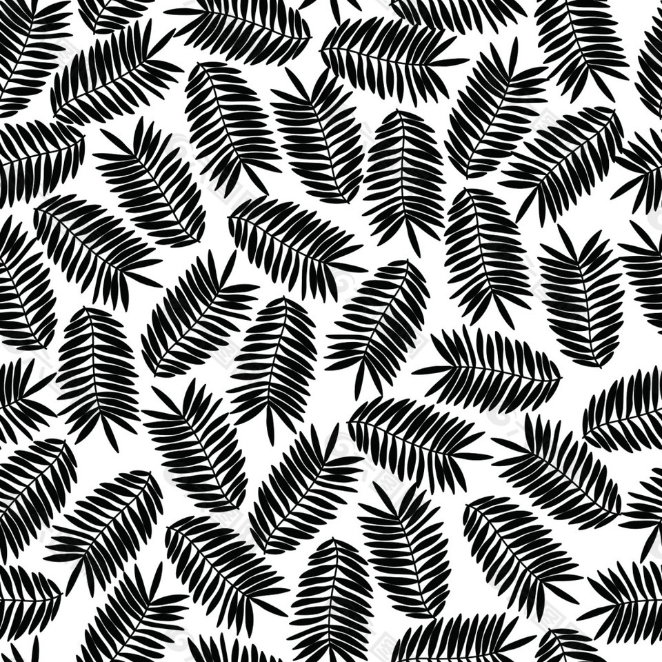 羽毛水彩DIY纹理图案素材