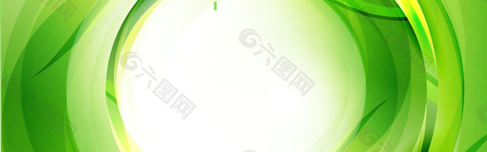 绿色几何会议淘宝全屏banner背景
