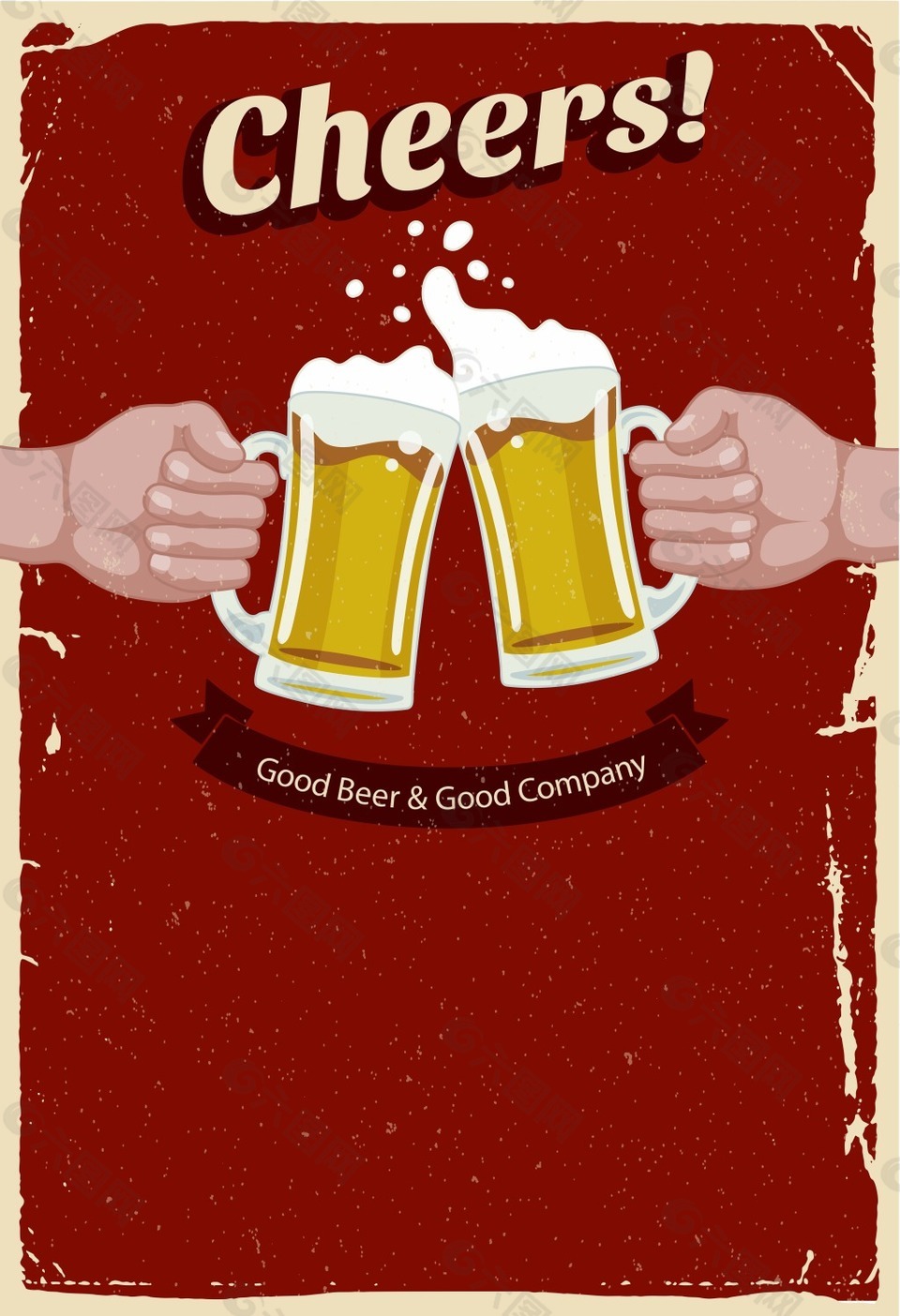 啤酒干杯庆祝海报背景素材背景素材免费下载 图片编号 558 六图网