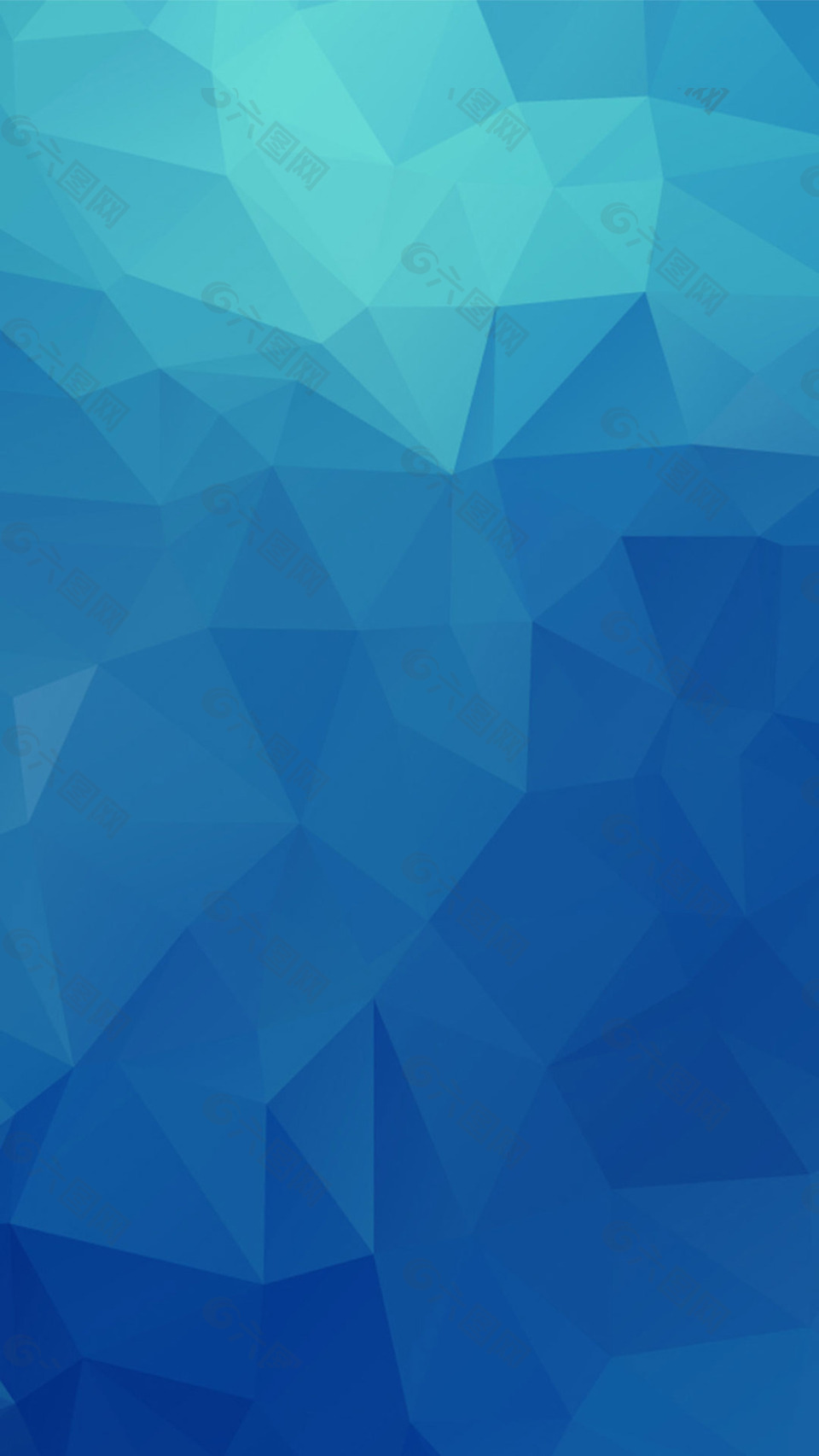 几何蓝色三角h5背景素材